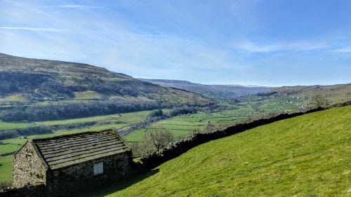 The view up Swaledale