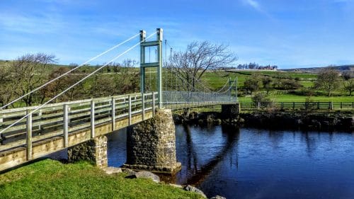 'Swing Bridge' over the Swale, Reeth