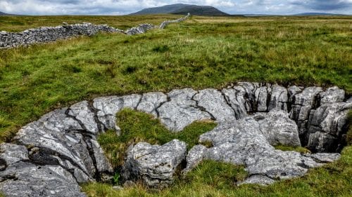 Limestone pot hole, ascending Whernside