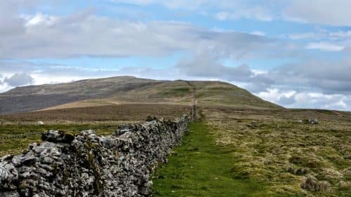 Following the wall, ascending Whernside